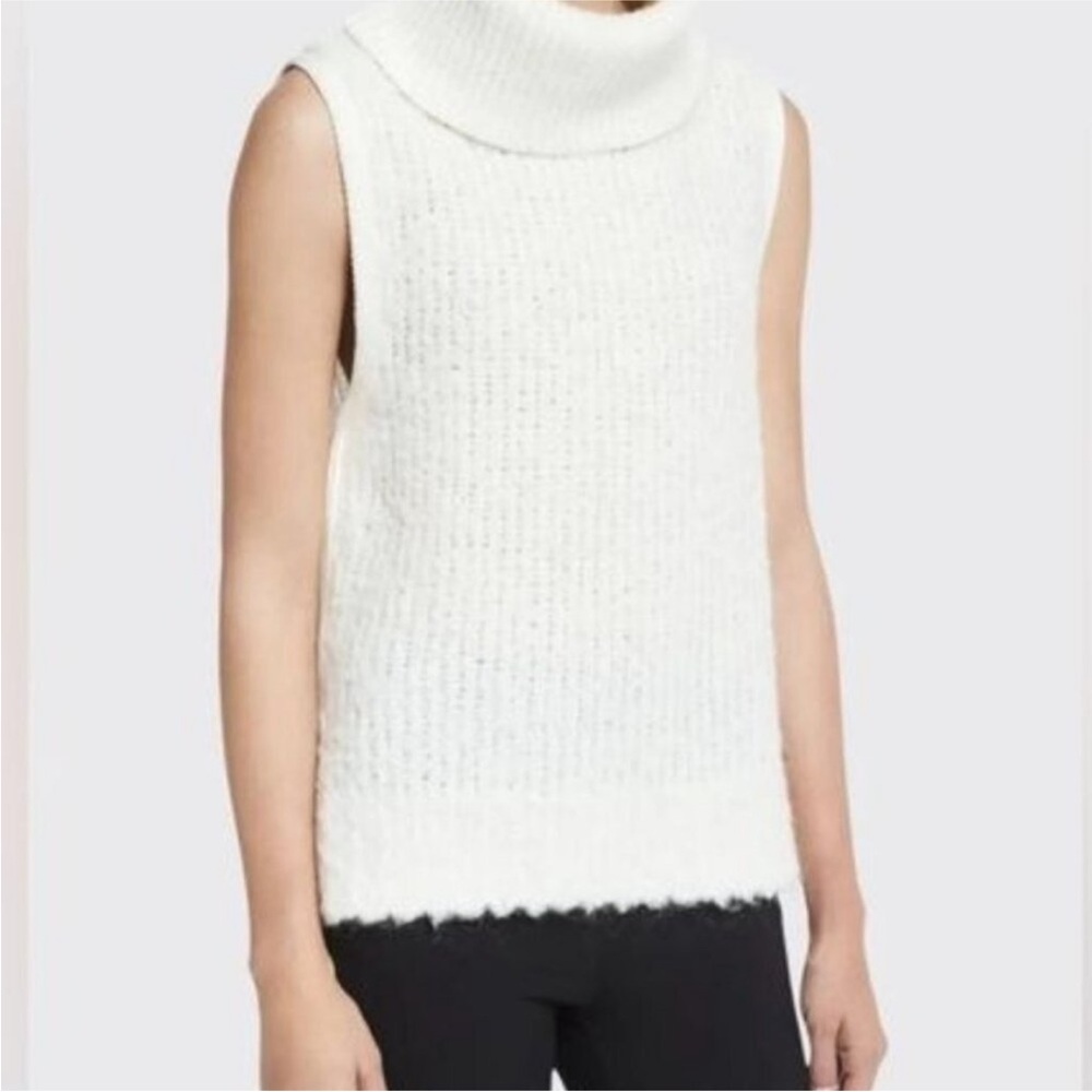 Rag & Bone Adele Ivory Turtleneck Sweater Vest